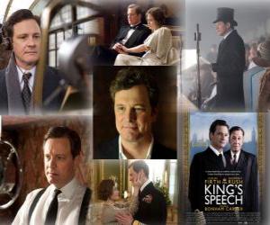 yapboz Colin Firth King&#039;s Speech için en iyi aktör olarak 2011 Oscar için aday